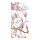 Banner "Magnolia" fabric - Material:  - Color: pink - Size: 180x90cm