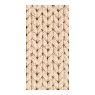 Banner "Knitting stitch" fabric - Material:  - Color: beige - Size: 180x90cm