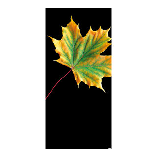 Banner "Maple leaf" fabric - Material:  - Color: black - Size: 180x90cm