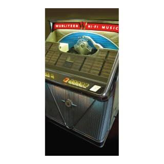 Motivdruck  "Jukebox" aus Stoff   Info: SCHWER ENTFLAMMBAR