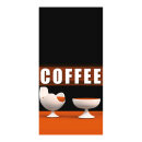 Banner "Coffee Lounge" fabric - Material:  -...