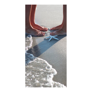 Banner "Summer love" paper - Material:  - Color: beige - Size: 180x90cm