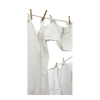 Banner "Laundry on a leash" fabric - Material:  - Color: white - Size: 180x90cm