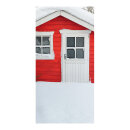 Banner "Cottages in the snow" paper - Material:...