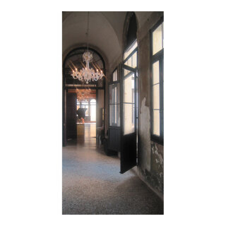 Banner "Palazzo" paper - Material:  - Color: black - Size: 180x90cm