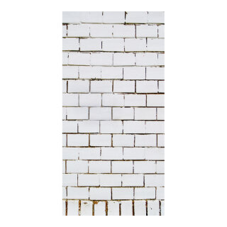 Banner "Brick wall" fabric - Material:  - Color: red - Size: 180x90cm