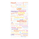 Banner "Love Letters" fabric - Material:  -...