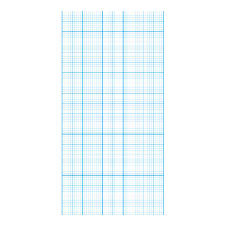Motivdruck "Millimeterpapier", Papier, Größe: 180x90cm Farbe: weiß/blau   #