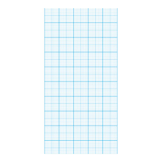 Banner "Graph paper" paper - Material:  - Color: white/blue - Size: 180x90cm