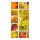 Motivdruck "Herbstblättercollage", Papier, Größe: 180x90cm Farbe: gelb/braun   #