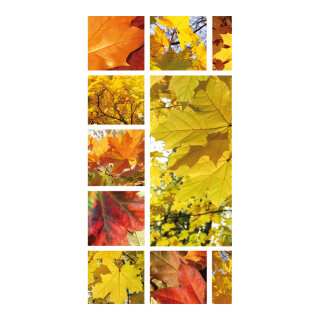 Motivdruck "Herbstblättercollage" aus Stoff   Info: SCHWER ENTFLAMMBAR