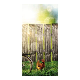 Banner "garden fence" paper - Material:  - Color: multicoloured - Size: 180x90cm