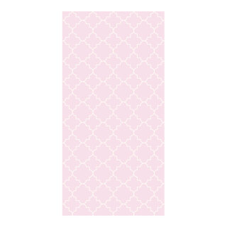 Motivdruck "Fliesen", Stoff, Größe: 180x90cm Farbe: rosa/weiß   #
