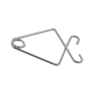 Ceiling clip 100pcs./bag, zincked, Ø 1mm     Size: 31mm    Color: silver