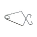 Ceiling clip 100pcs./bag, zincked, Ø 1mm     Size:...