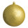 Weihnachtskugel-Kunststoff  Größe:Ø 10cm,  Farbe: gold glitter   Info: SCHWER ENTFLAMMBAR