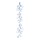 Tafel "Twigmix" blau 6tlg. 50x23,5cm