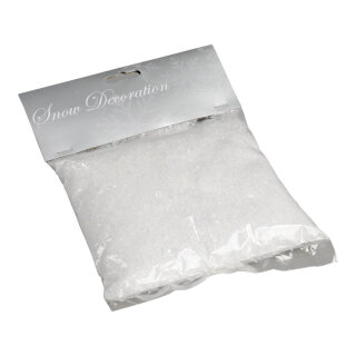 Kunstschnee, 100gr./Btl., sehr fein, irisierend, Kunststoff, zum Streuen, für 0,175m², Größe: Farbe: weiß/irisierend