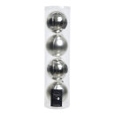 Set of 4 Christmas balls 2x shiny & 2x matt -...