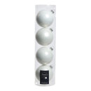 Set of 4 Christmas balls 2x shiny & 2x matt -...