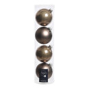 Set of 4 Christmas balls 2x shiny & 2x matt -...