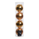 Set of 4 Christmas balls 2x shiny & 2x matt -...