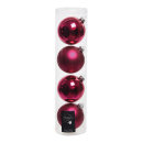 Set of 4 Christmas balls 2x shiny & 2x matt -...