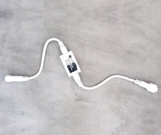 LED Konverter IP44, für Innen- & Außenbereich, bis zu 30 Ketten koppelbar     Groesse: 50cm    Farbe: weiß