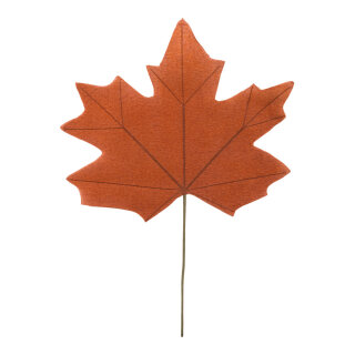 Maple leaf  - Material: out of paper - Color: brown - Size: 50x40cm X Blattgröße: 33x40cm Stiel: 23cm