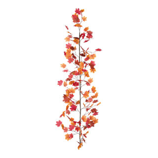 Ahornblattgirlande aus Kunstseide/Kunststoff     Groesse: 180cm    Farbe: braun/rot