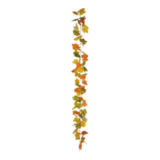 Maple leaf garland  - Material: out of artificial silk/plastic - Color: green/yellow - Size: 175cm