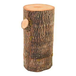 Baumstamm aus Styropor     Groesse: 18x15x33cm    Farbe: naturfarben/braun