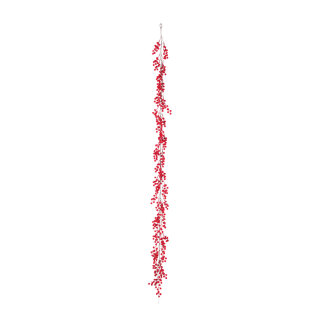 Beerengirlande aus Kunststoff     Groesse: 200cm    Farbe: rot