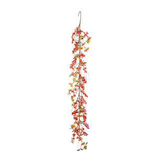 Garland with berries  - Material: out of styrofoam/plastic - Color: orange/yellow - Size: 160cm