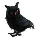 Owl  - Material: out of styrofoam/feathers - Color: black...