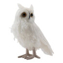 Owl  - Material: out of styrofoam/feathers - Color: white...