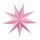 Folding star 9-pointed - Material: out of cardboard - Color: pink - Size: Ø 60cm