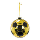 Soccer ball  - Material: out of glass - Color: gold/black...
