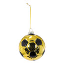 Soccer ball  - Material: out of glass - Color: gold/black...