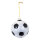 Fußballkugel aus Glas, zum Hängen, glänzend Abmessung: Ø 8cm Farbe: weiß/schwarz