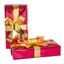 Gift box  - Material: out of styrofoam - Color: red/gold...