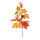 Herbstzweig aus Kunststoff/Kunstseide, mit Beeren     Groesse:64x30cm, Stiel: 28cm    Farbe:orange/gelb