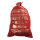 Jute-Geschenksack Reindeer Mail, bedruckt, mit Schnur     Groesse:80x50cm    Farbe:rot