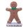Gingerbread "Boy"  - Material: out of styrofoam/cotton wool - Color: brown/white - Size: 50x30x9cm