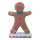 Lebkuchenfigur »Junge« aus Styropor/Wolle, selbststehend     Groesse: 50x30x9cm    Farbe: braun/weiß