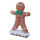 Gingerbread "Boy"  - Material: out of styrofoam/cotton wool - Color: brown/white - Size: 30x19x65cm