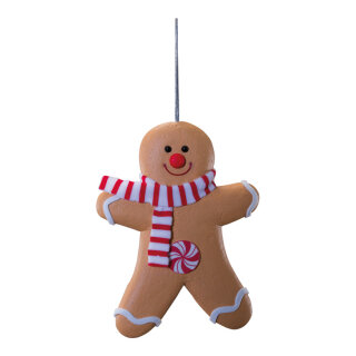 Gingerbread  "Boy"  - Material: out of styrofoam - Color: brown/white - Size: 20x15x2cm