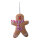 Gingerbread  "Boy"  - Material: out of styrofoam - Color: brown/white - Size: 20x15x2cm