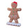 Lebkuchenfigur »Mädchen« aus Styropor/Wolle, selbststehend     Groesse: 51x30x9cm    Farbe: braun/weiß