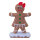 Lebkuchenfigur »Mädchen« aus Styropor/Wolle, selbststehend     Groesse: 31x19x6,5cm    Farbe: braun/weiß